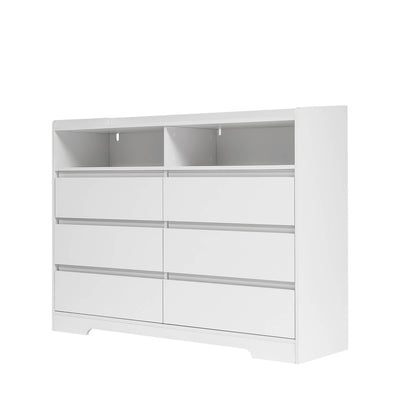 LED Lights Modern Dressers Drawers